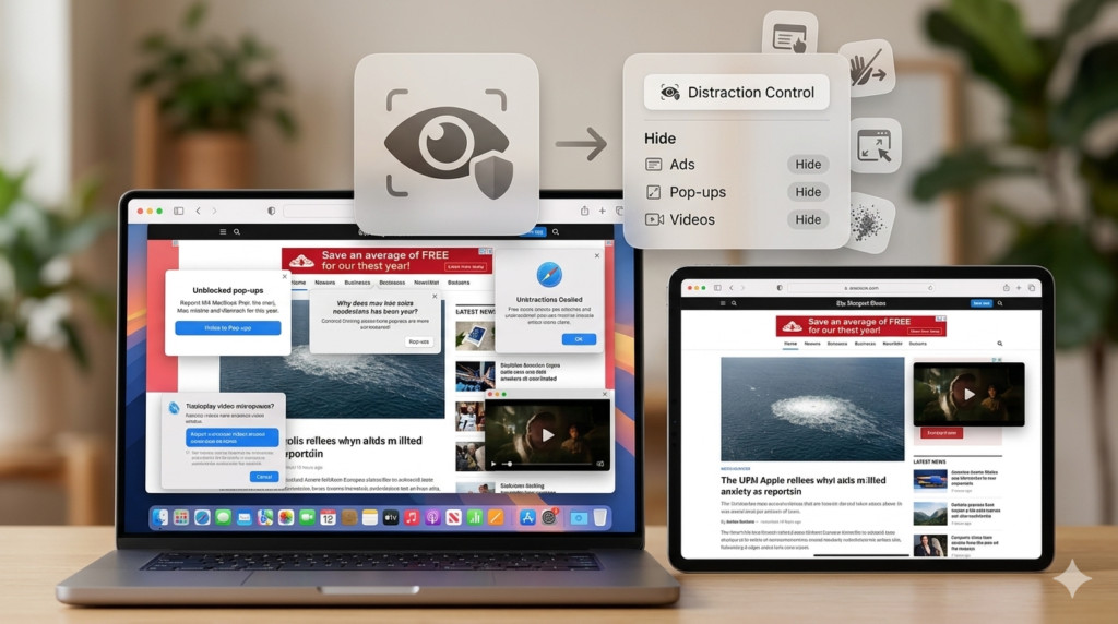 Apple Introduces New Distraction Control Feature for Safari Users