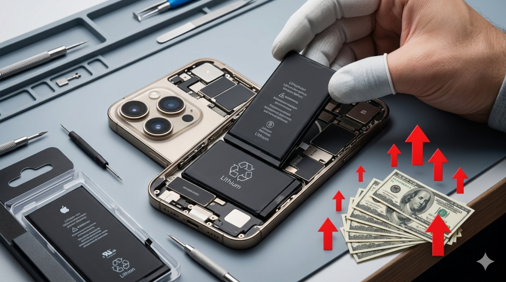 Apple Increases Battery Replacement Costs by 20% for iPhone 16 Pro Models