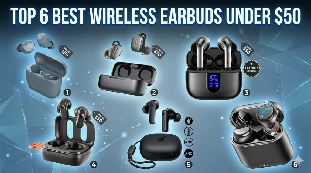 6 Best Wireless Earbuds Under $50