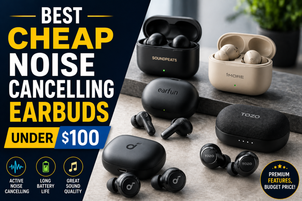 Best Cheap Noise Cancelling Earbuds Under $100
