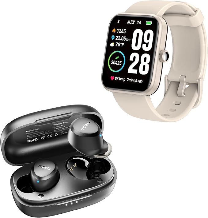 TOZO A1 Mini lightweight wireless earbuds for small ears under $30 budget pick 5 tip sizes