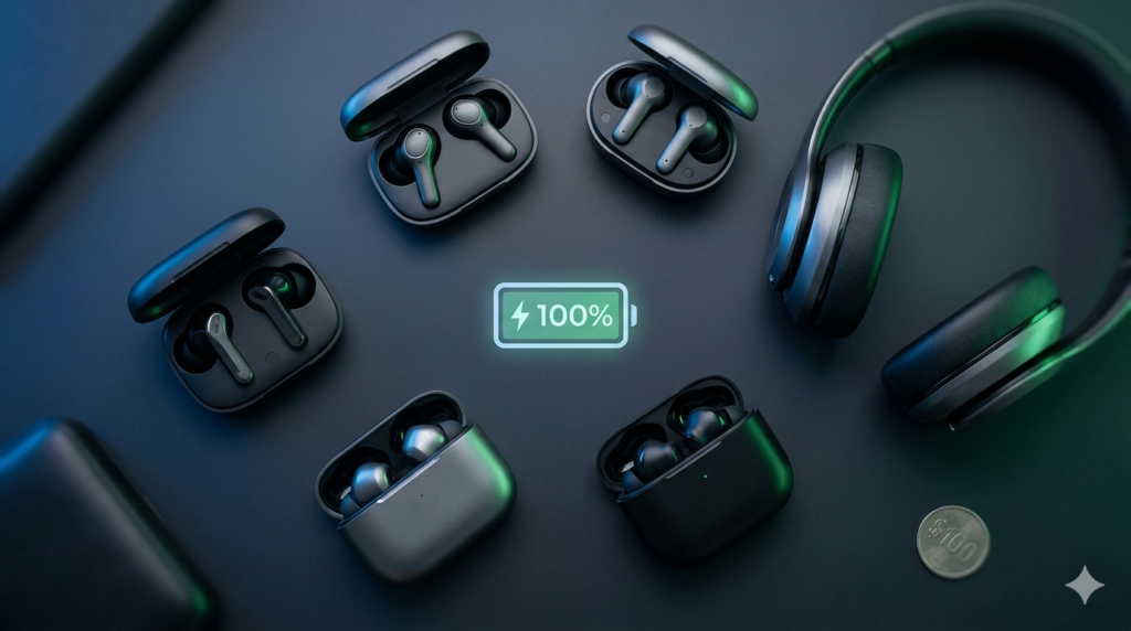 Wireless Earbuds with Best Battery Life Under $100