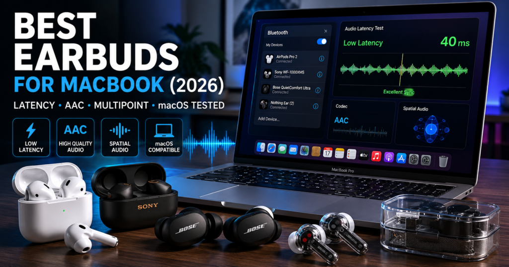Best Earbuds for MacBook Users 2026 Testing & Latency Guide