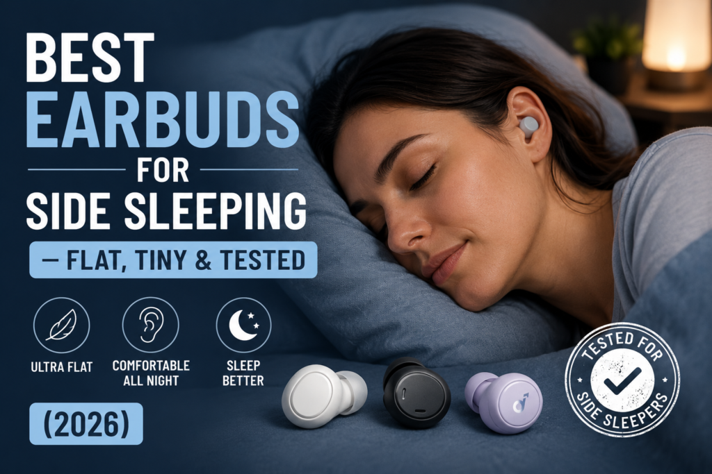 Best Earbuds for Side Sleeping — Flat, Tiny & Tested (2026)