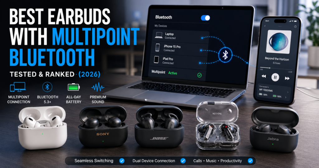 Best Earbuds with Multipoint Bluetooth — Tested & Ranked (2026)