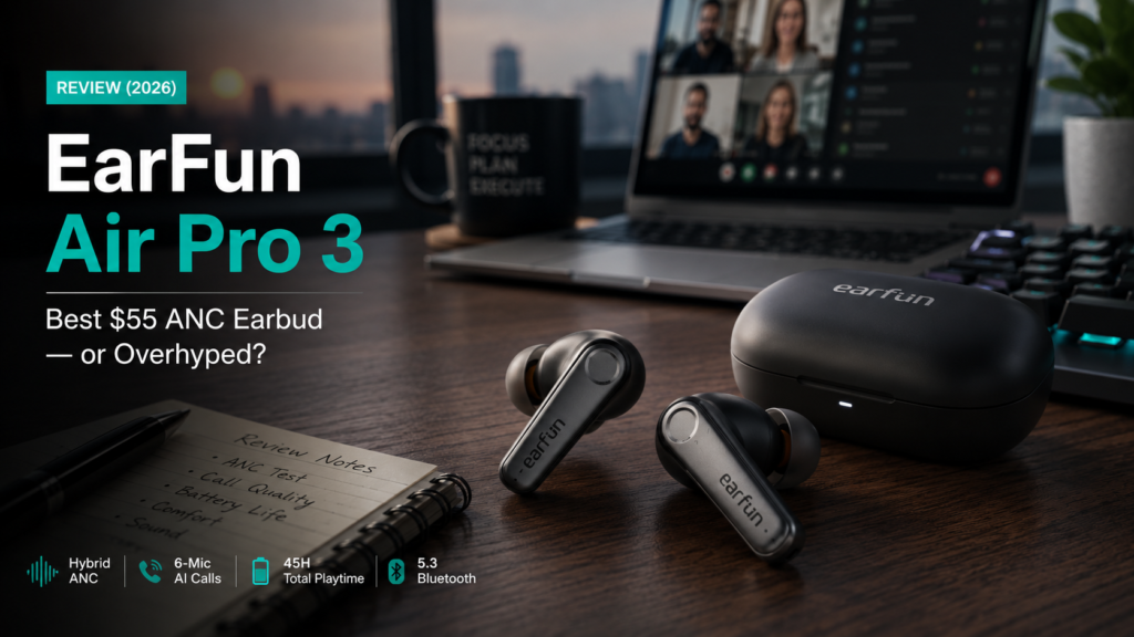 EarFun Air Pro 3 Review 2026 Best $55 ANC Earbud