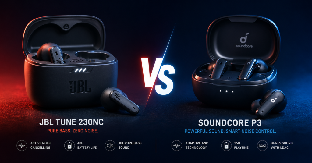 JBL Tune 230NC vs Soundcore Life P3