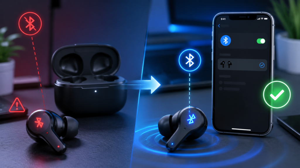 How to Fix Earbuds Not Pairing Connecting